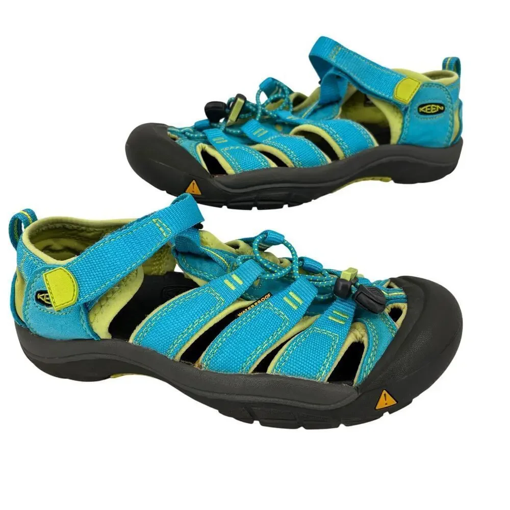 Keen‎ Newport H2 Sandals Youth Size 5 EU 37 Blue Closed Toe Water Shoes